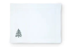 TriChi Design Place Settings & Linens|Sparkling Christmas Tree Napkin and Placemat, Set of 2