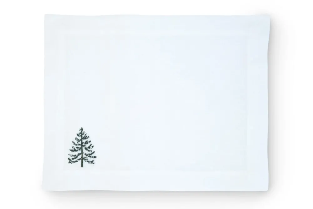 TriChi Design Place Settings & Linens|Sparkling Christmas Tree Placemat, Set of 4