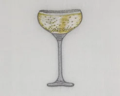 Henry Handwork Place Settings & Linens|Sparkling Coupe Cocktail Napkins, Set of 4