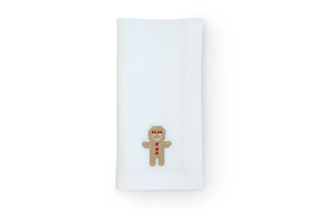 TriChi Design Place Settings & Linens|Sparkling Ginger Bread Napkin, Set of 4