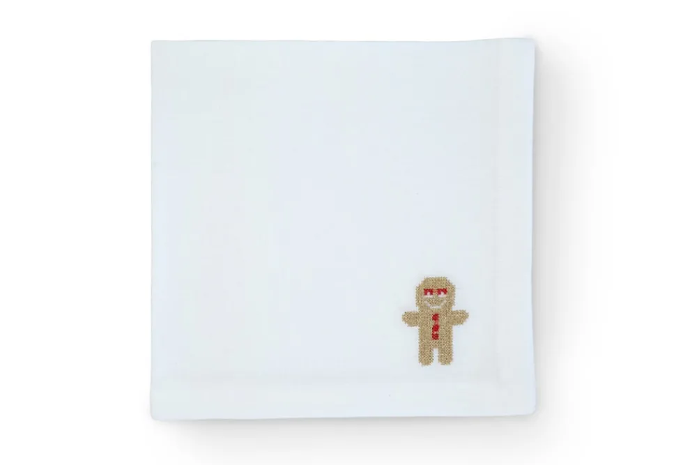 TriChi Design Place Settings & Linens|Sparkling Ginger Bread Napkin, Set of 4