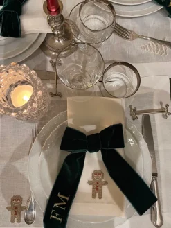 TriChi Design Place Settings & Linens|Sparkling Ginger Bread Napkin, Set of 4