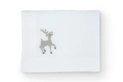 TriChi Design Place Settings & Linens|Sparkling Reindeer Napkin and Placemat, Set of 2