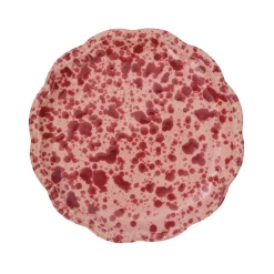 Cabana Dinnerware|Speckled Dessert Plate in Pink