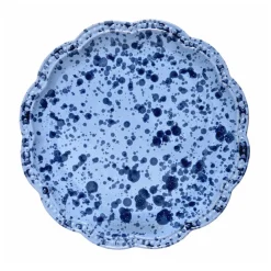 Cabana Dinnerware|Speckled Dinner Plate in Blue