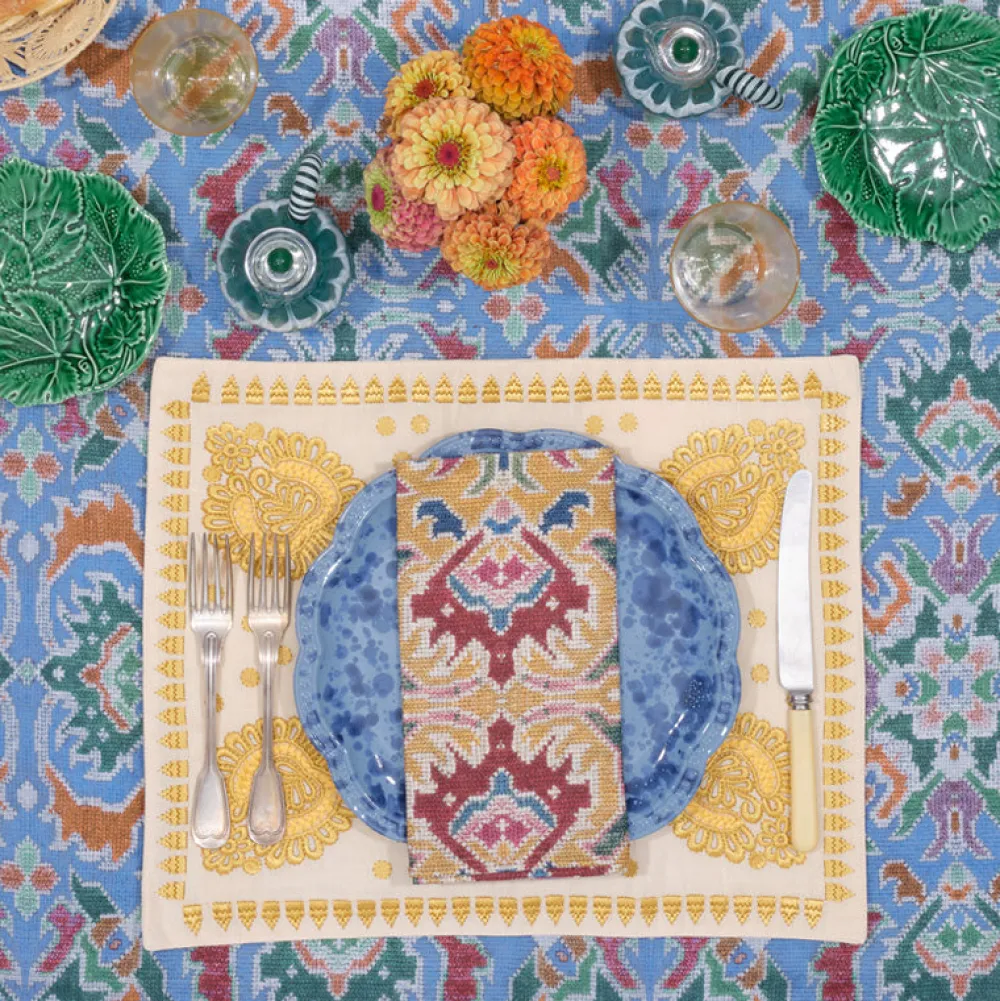 Cabana Dinnerware|Speckled Dinner Plate in Blue