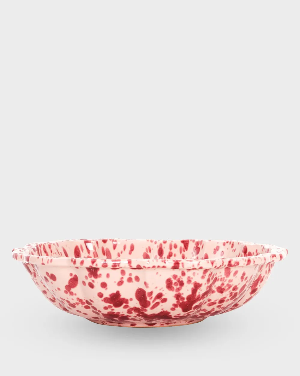 Cabana Dinnerware|Speckled Serving Bowl in Pink