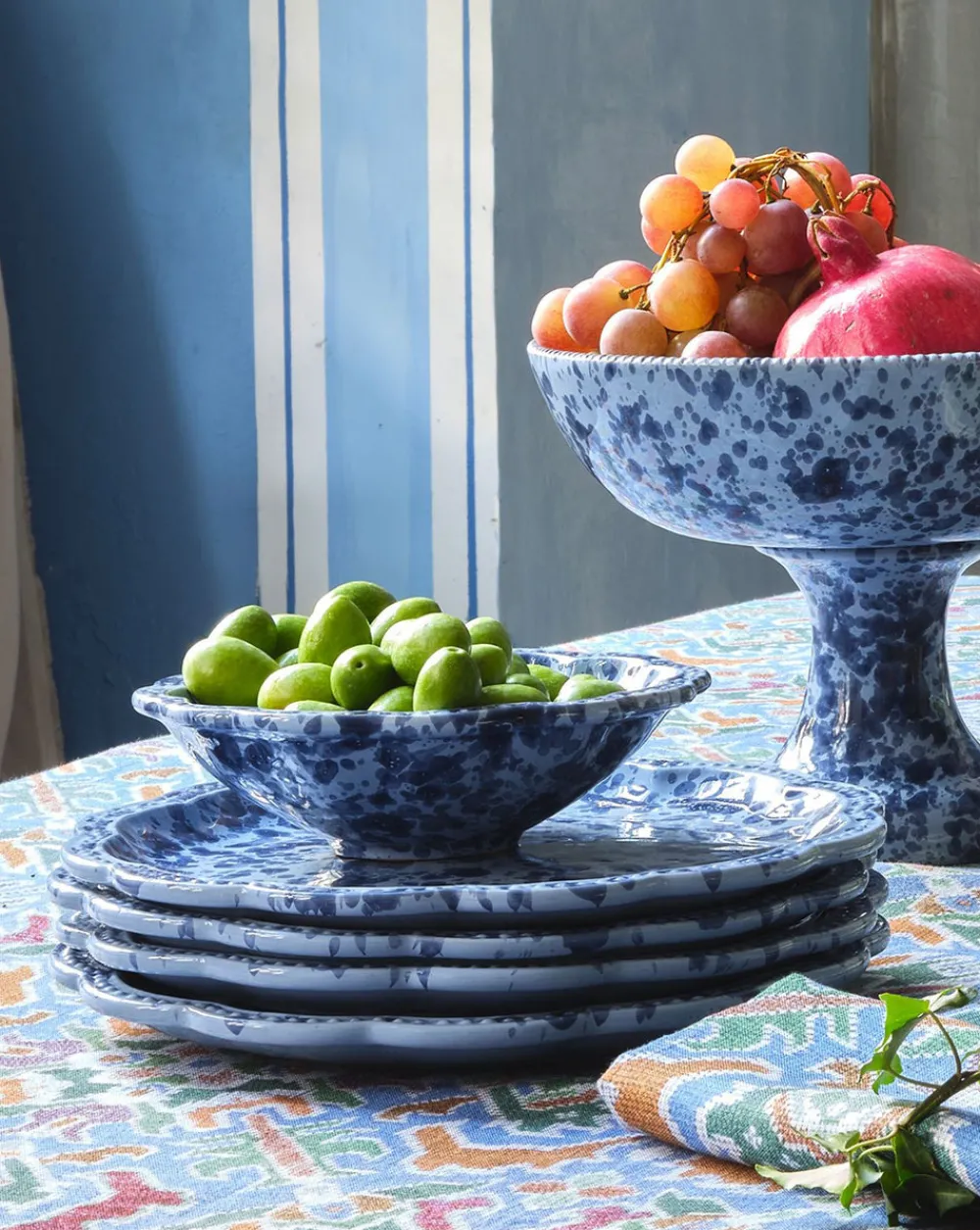 Cabana Dinnerware|Speckled Small Bowl in Blue