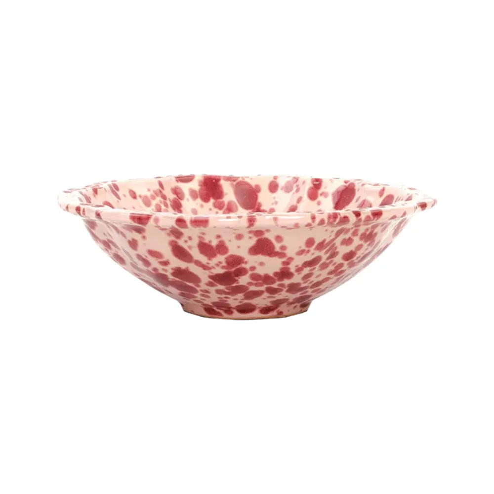 Cabana Dinnerware|Speckled Small Bowl in Burgundy