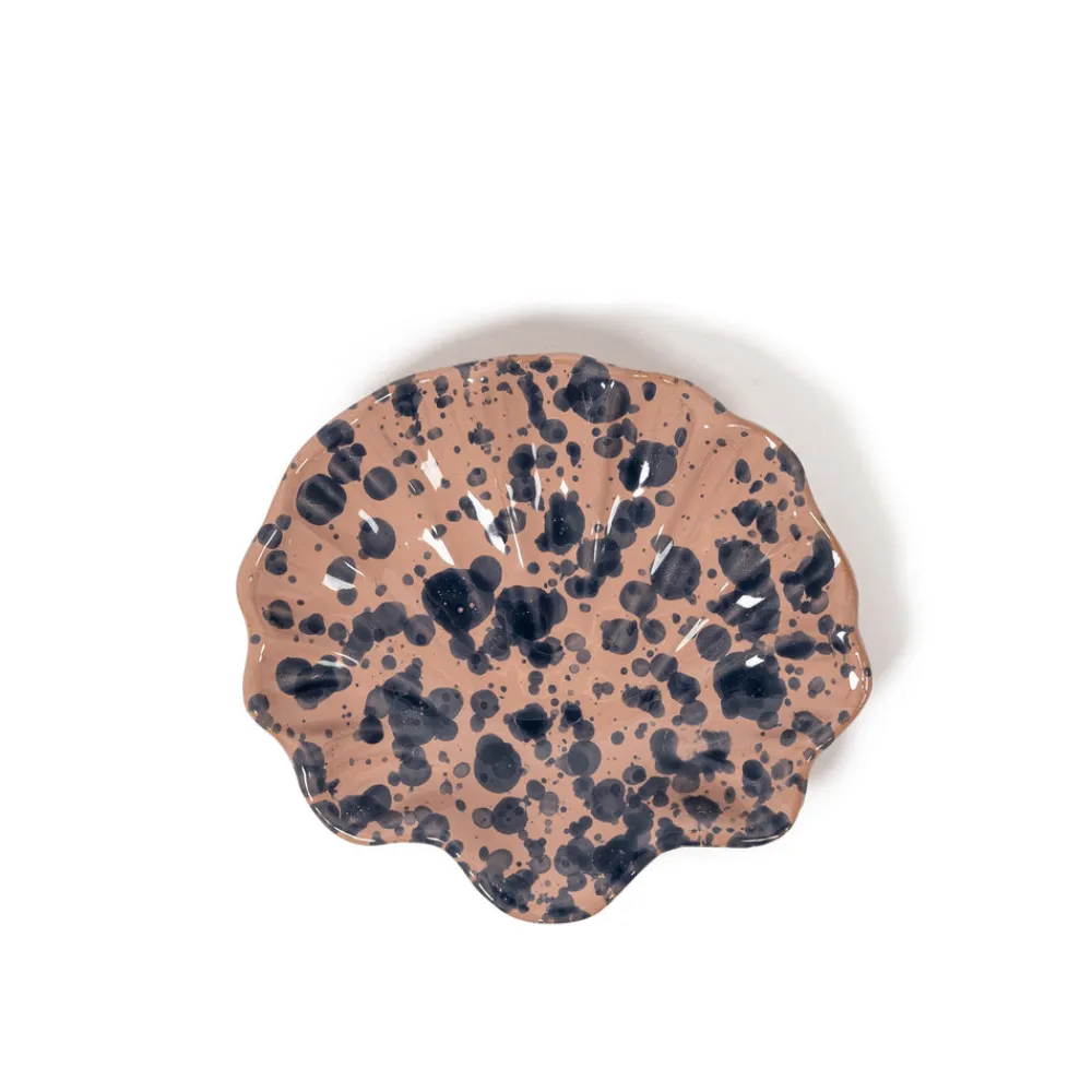 Sharland England Nursery|Baby|Splatter Coquillage Dish in Pink & Blue