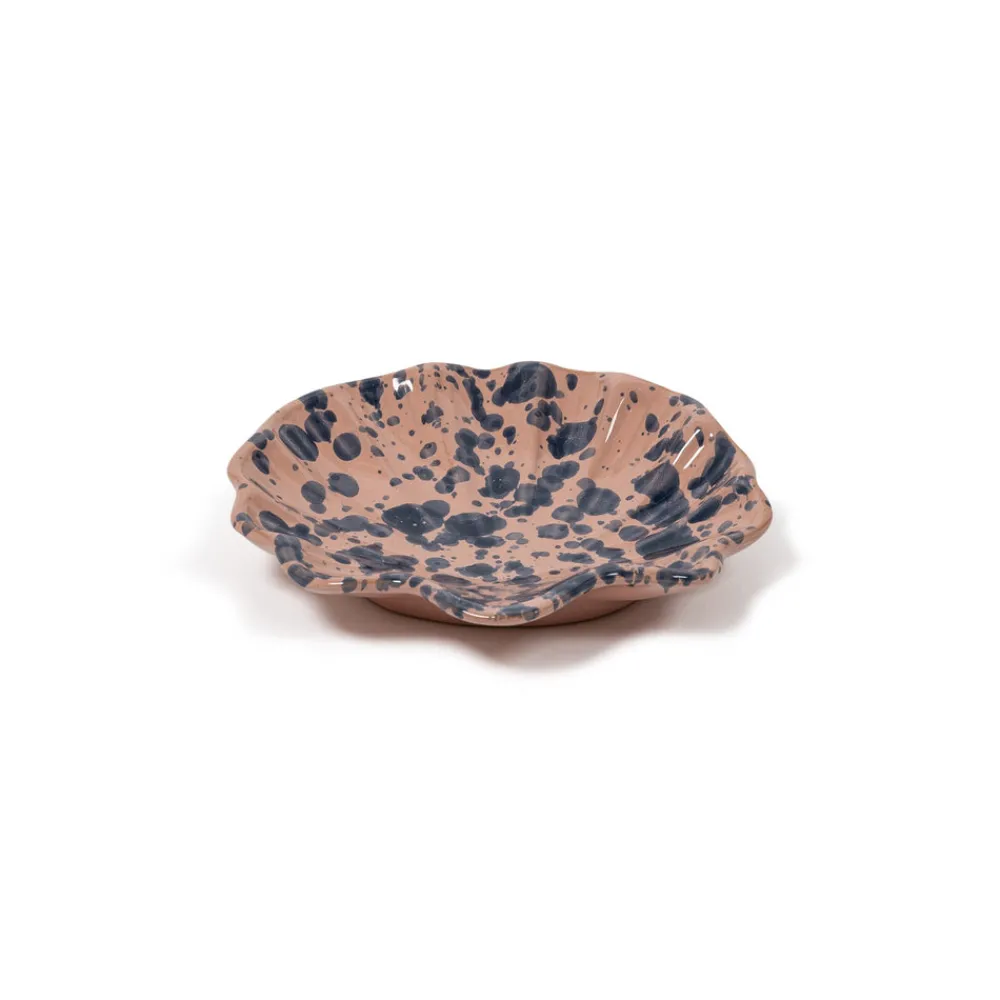 Sharland England Nursery|Baby|Splatter Coquillage Dish in Pink & Blue