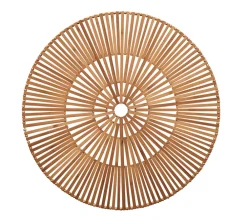 Kim Seybert Place Settings & Linens|Spoke Placemat in Brown, Set of 4