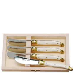 Jean Dubost Laguiole Flatware|Spreaders in Wood Case, Set of 4