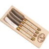 Jean Dubost Laguiole Flatware|Spreaders in Wooden Box, Set of 4