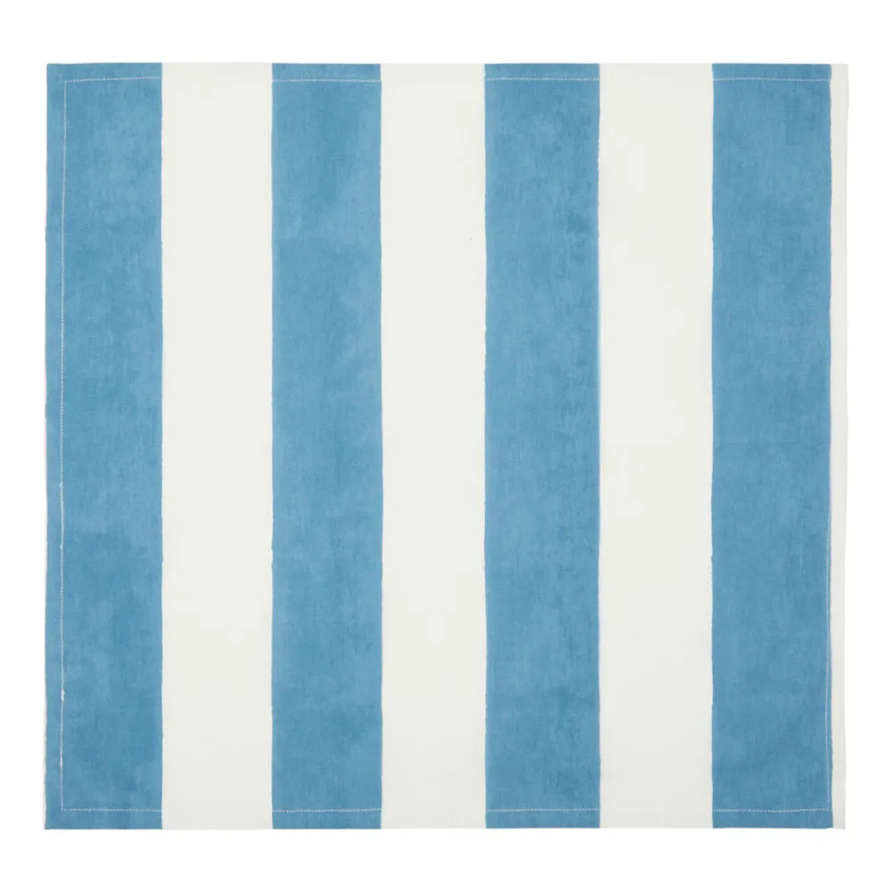 Couleur Nature Place Settings & Linens|St. Tropez Napkins in Blue, Set of 6