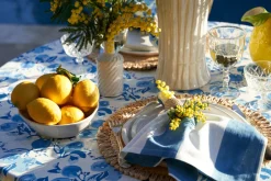 Couleur Nature Place Settings & Linens|St. Tropez Napkins in Blue, Set of 6