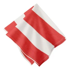 Couleur Nature Place Settings & Linens|St. Tropez Napkins in Red, Set of 6