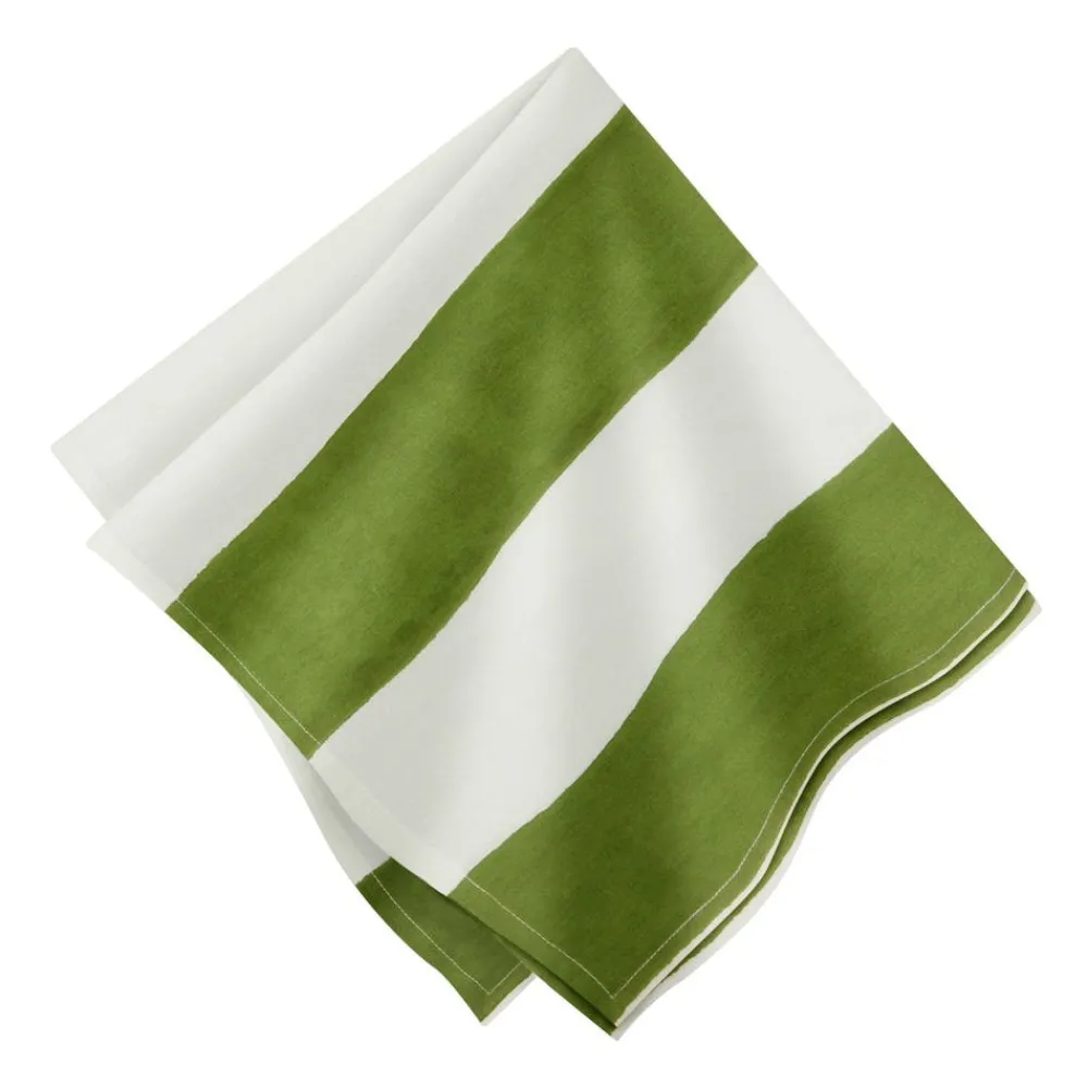 Couleur Nature Place Settings & Linens|St. Tropez Napkins in Vert, Set of 6