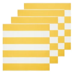 Couleur Nature Place Settings & Linens|St. Tropez Napkins in Yellow, Set of 6