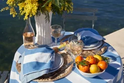 Couleur Nature Place Settings & Linens|St. Tropez Tablecloth in Blue