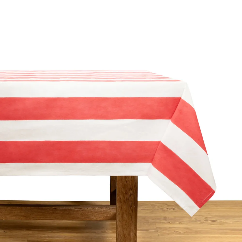 Couleur Nature Place Settings & Linens|St. Tropez Tablecloth in Red