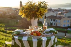 Couleur Nature Place Settings & Linens|St. Tropez Tablecloth in Vert