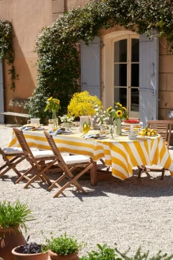 Couleur Nature Place Settings & Linens|St. Tropez Tablecloth in Yellow