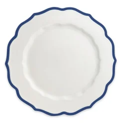 Caskata Dinnerware|Stella Scalloped Blue Dinner Plate