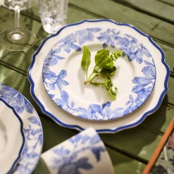 Caskata Dinnerware|Stella Scalloped Blue Dinner Plate