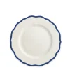 Caskata Dinnerware|Stella Scalloped Blue Salad Plate
