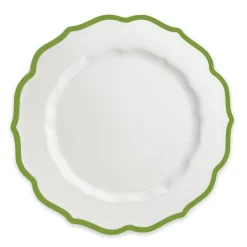 Caskata Dinnerware|Stella Scalloped Verde Dinner Plate