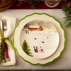 Caskata Dinnerware|Stella Scalloped Verde Dinner Plate