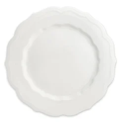 Caskata Dinnerware|Stella Scalloped White Dinner Plate