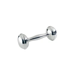 Salisbury Home|Monogram|Sterling Silver Dumbbell Rattle