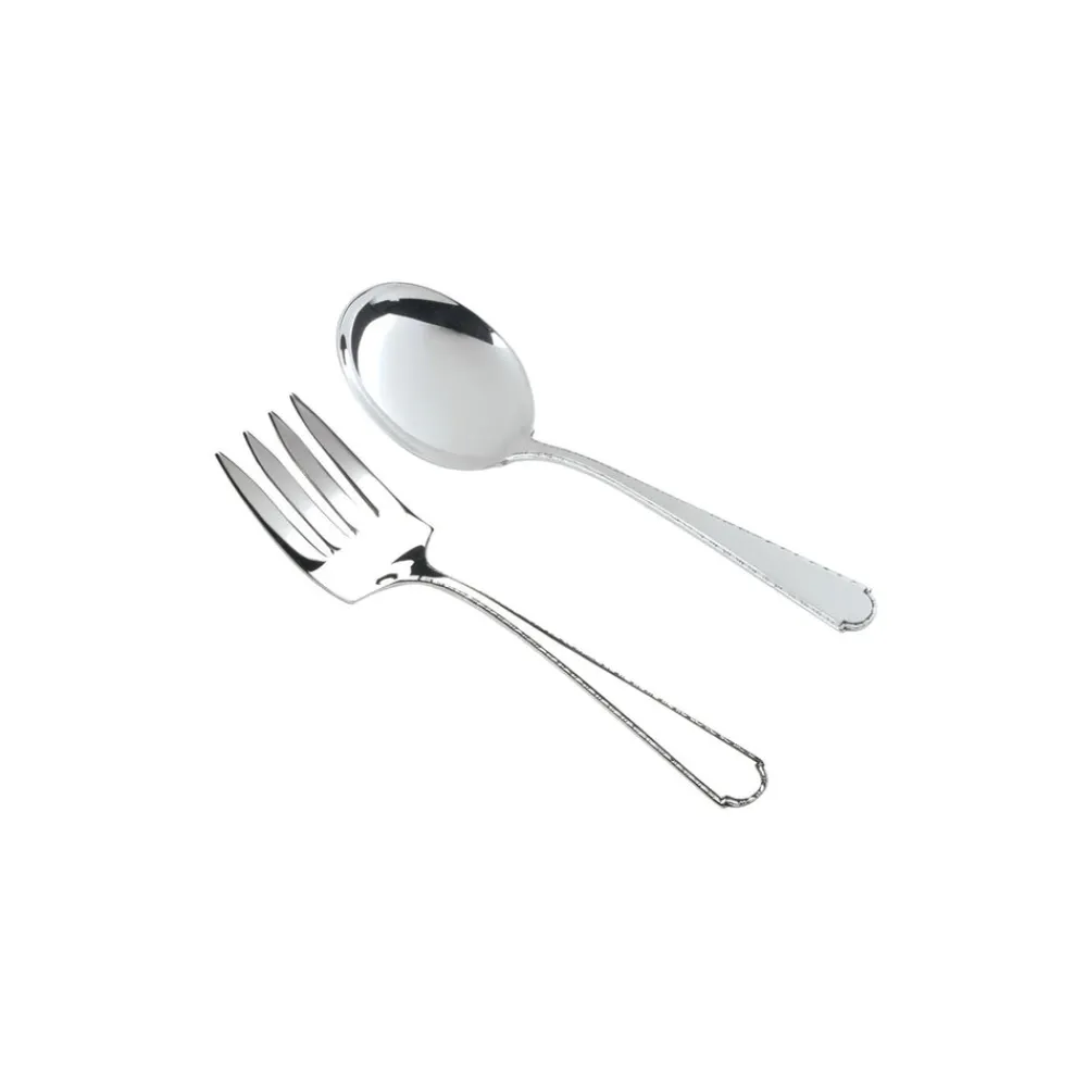 Salisbury Home|Monogram|Sterling Silver Virginia Fork & Spoon Set