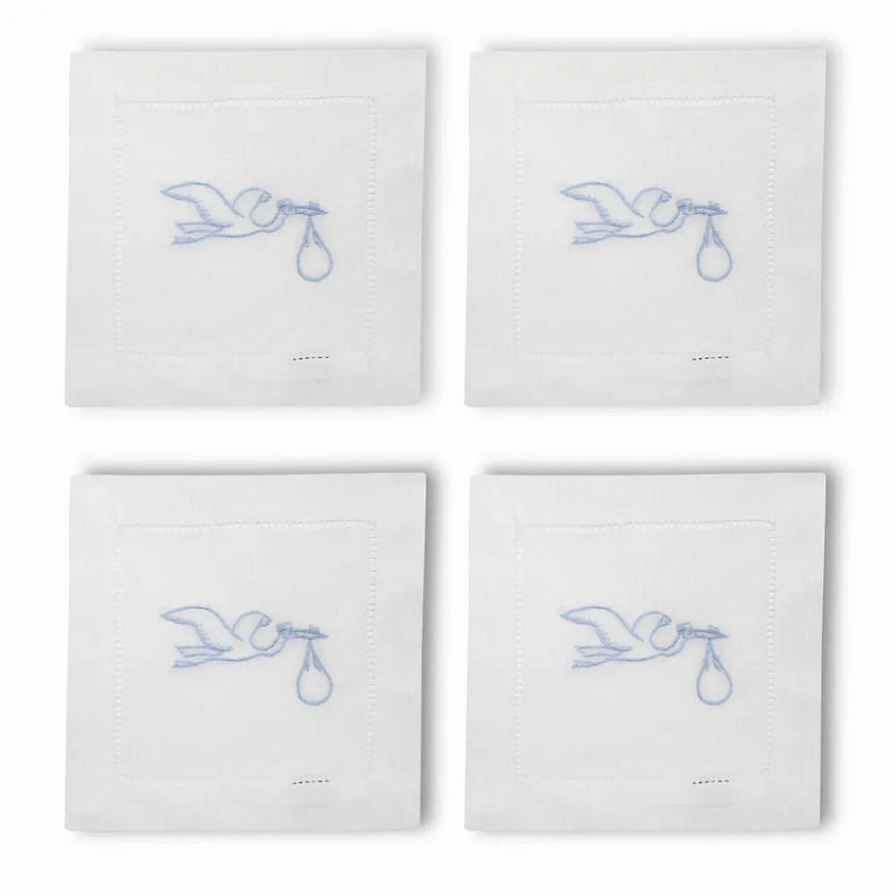 Chefanie Place Settings & Linens|Stork Cocktail Napkins, Set of 4