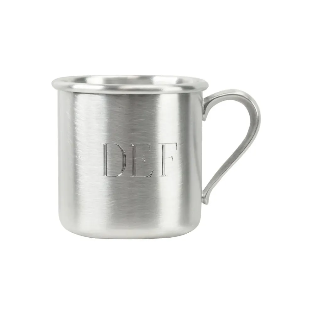Salisbury Home|Monogram|Straight Baby Cup in Satin Finish
