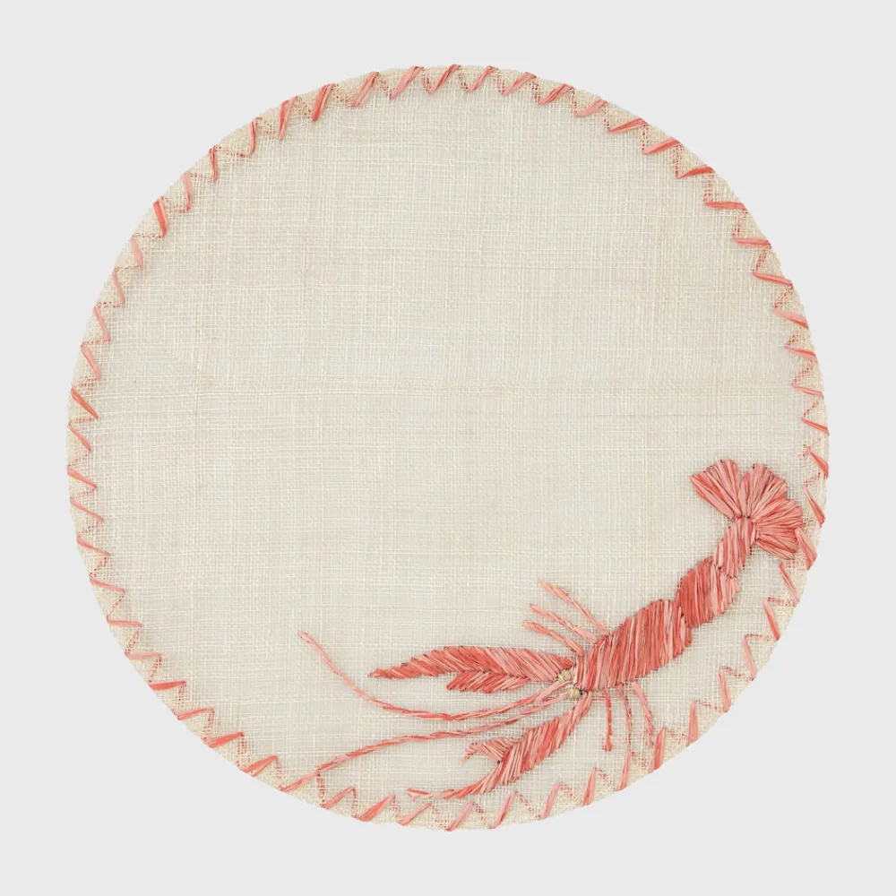 Joanna Buchanan Place Settings & Linens|Straw Lobster Placemat, Set of Four