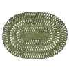 Juliska Place Settings & Linens|Straw Loop Oval Placemat in Seagrass