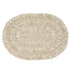 Juliska Place Settings & Linens|Straw Loop Oval Placemat in Whitewash