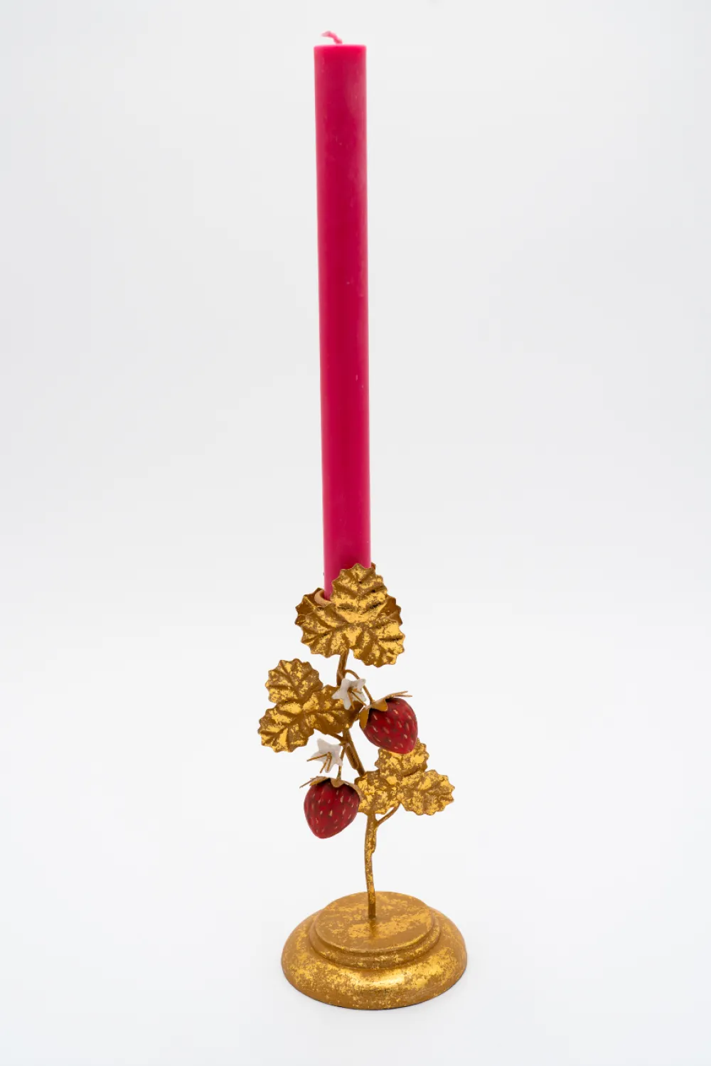 Inner Child Candles|Strawberry Candleholders in Gold