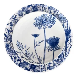 Caskata Dinnerware|Summer Blues Coupe Salad Plate