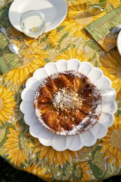 Couleur Nature Place Settings & Linens|Sunflower Napkins in Yellow & Green, Set of 6