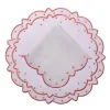 Loulou La Dune Place Settings & Linens|Suzette Linen Placemat and Napkin, Set of 12 in Pink