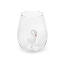 Two's Company Glassware|Swan Stemless Wine Glass