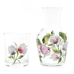 Petra Palumbo Glassware|Sweet Pea Carafe And Tumbler