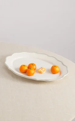 Maison Madison Dinnerware|Sylvia Oval Platter 15.5"