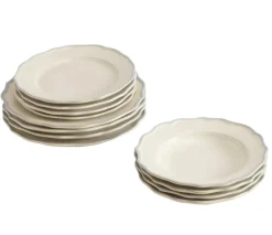 Maison Madison Dinnerware|Sylvia 12-Piece Set with Pasta Bowl