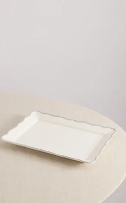 Maison Madison Dinnerware|Sylvia Rectangular Platter 15.4" x 11"