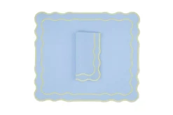 TriChi Design Place Settings & Linens|Tableau Linen Napkin and Placemat, Set of 4